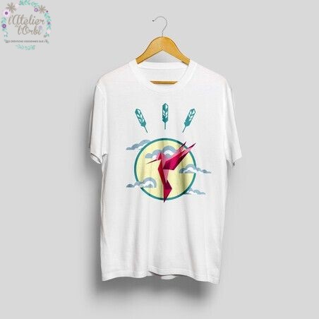 T-shirt imprimé colibri